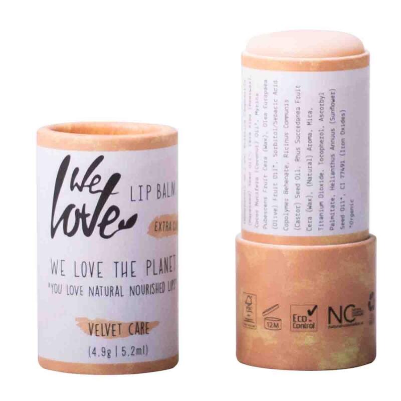 Lip balm velvet care van WE LOVE THE PLANET, 1 x 5 g